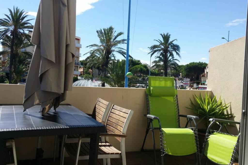 Beau T2 climatisé avec terrasse 100m plage Saint-Cyprien  Exterior foto